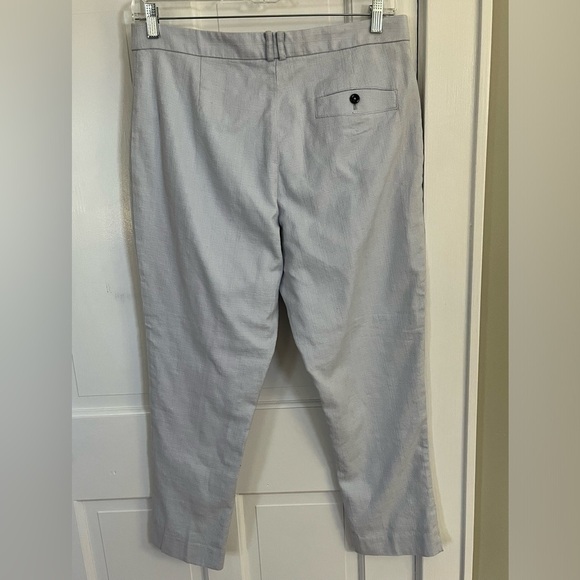 Anthropologie the essential Slim Trousers Slacks Pants Pale Blue Size 14 - Picture 4 of 12